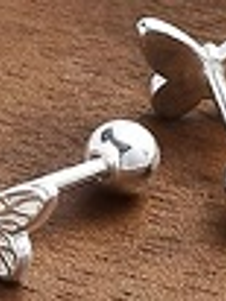 Aro Mariposa con tornillo - Plata 925 2