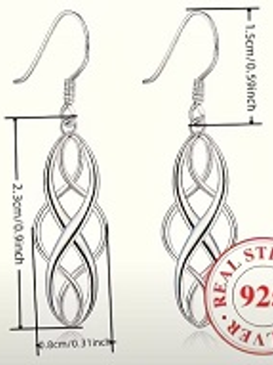 Aros diseño Nudo Celta Calado 3