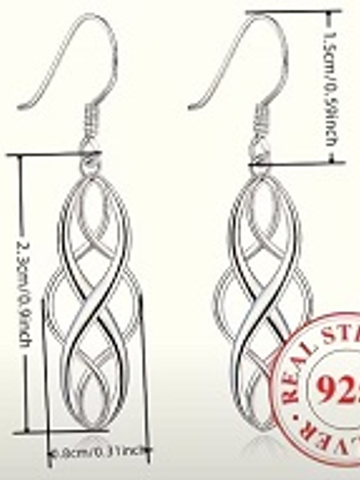 Aros diseño Nudo Celta Calado 3