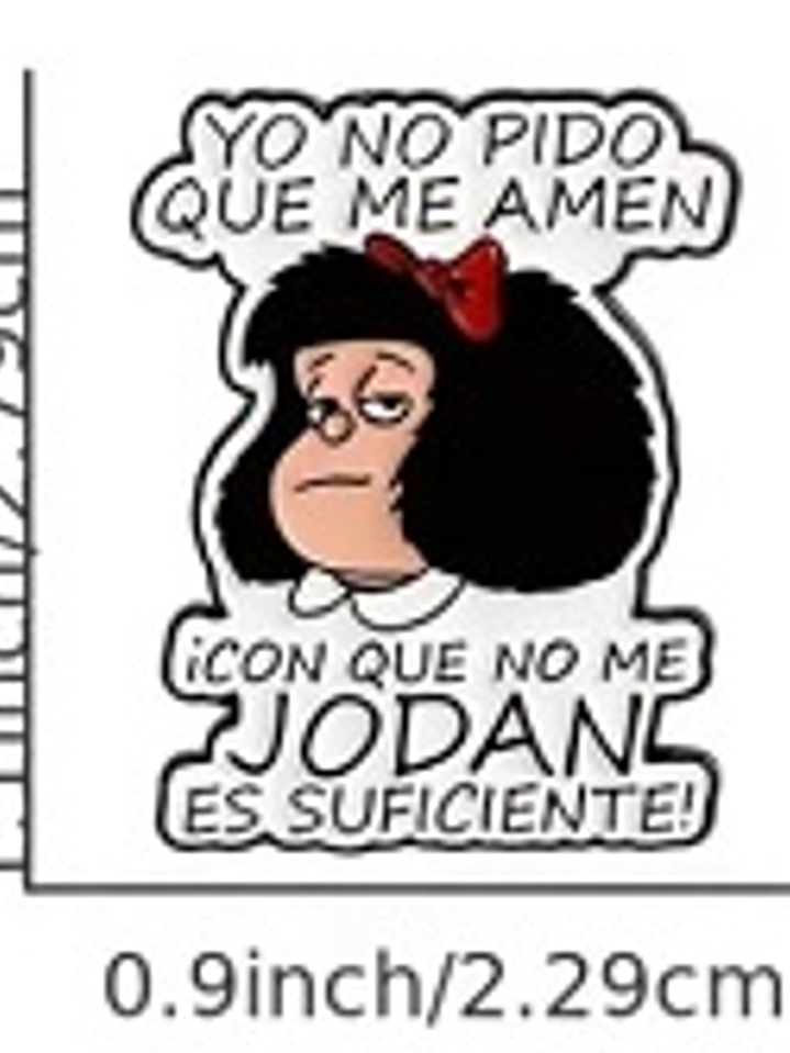 Broche divertido de Mafalda 2