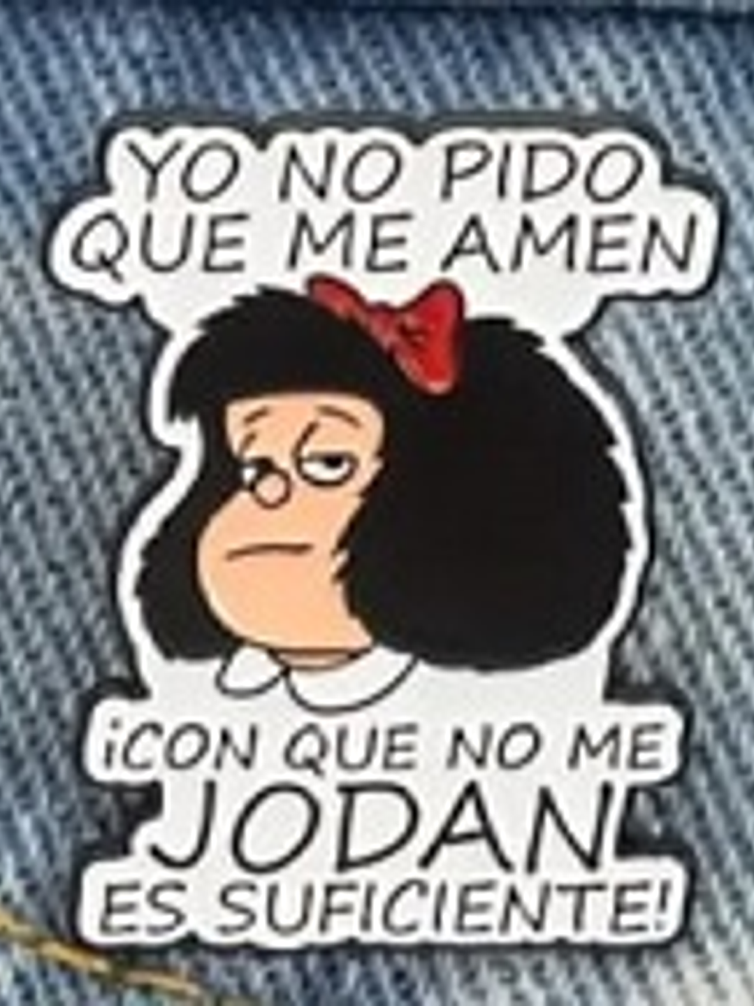 Broche divertido de Mafalda 1