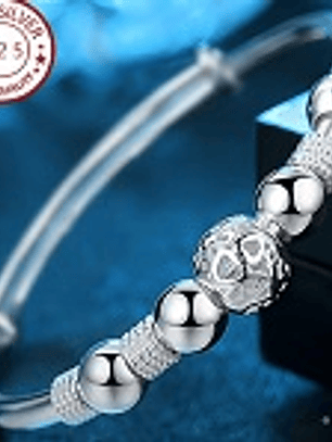 Pulsera Ajustable de Plata Esterlina 925