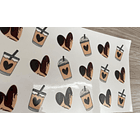 Cafecitos Sticker DTF 2