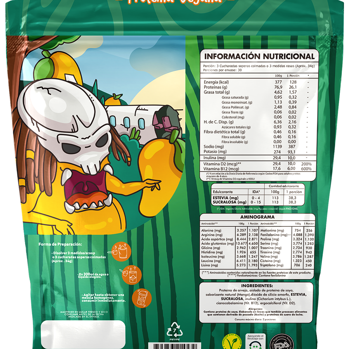 Proteína Vegana, Mango 2