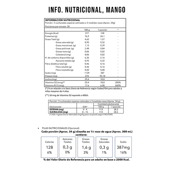 Proteína Vegana, Mango 3
