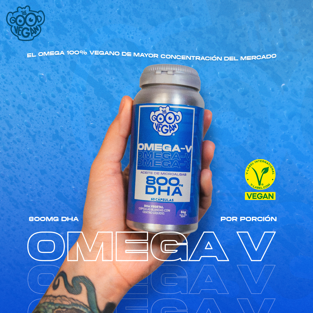 Omega 3 Vegano DHA 800mg — Cápsulas de Algas Sin Pescado | The Good Vegan 1