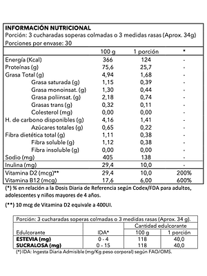 Proteína Vegana Vainilla