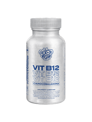 Vitamina B12 Vegana 60 Cápsulas — Cianocobalamina | The Good Vegan