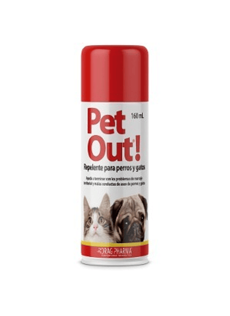 Pet Out Repelente Para Perro y Gato 160 ml