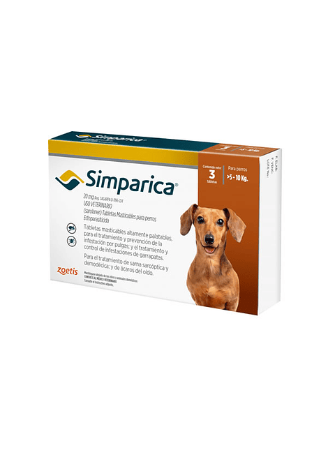 Simparica 5 a 10kg 3 Comprimidos