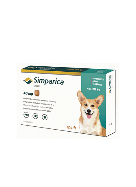 Simparica 10 a 20kg 1 comprimido