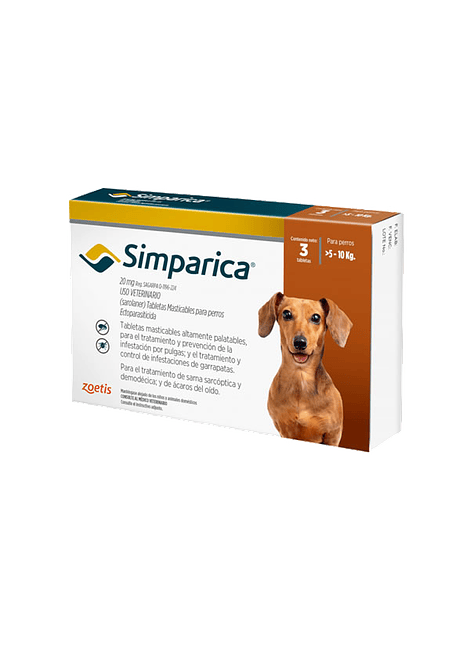 Simparica 5 a 10kg 1 Comprimido