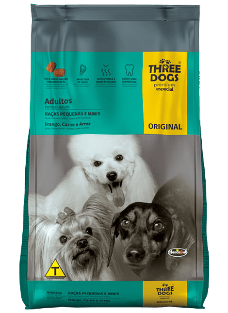 Three Dogs Original Adultos Razas Pequeñas y Mini