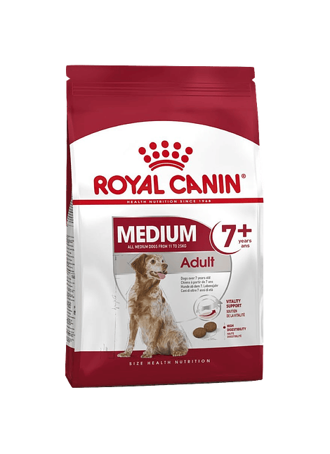 Royal Canin Medium Adulto 7+ (Venc. Ago 2023)