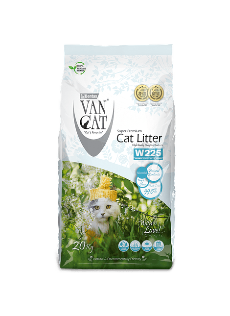 Arena Sanitaria Aglomerante Van Cat Natural 20kg