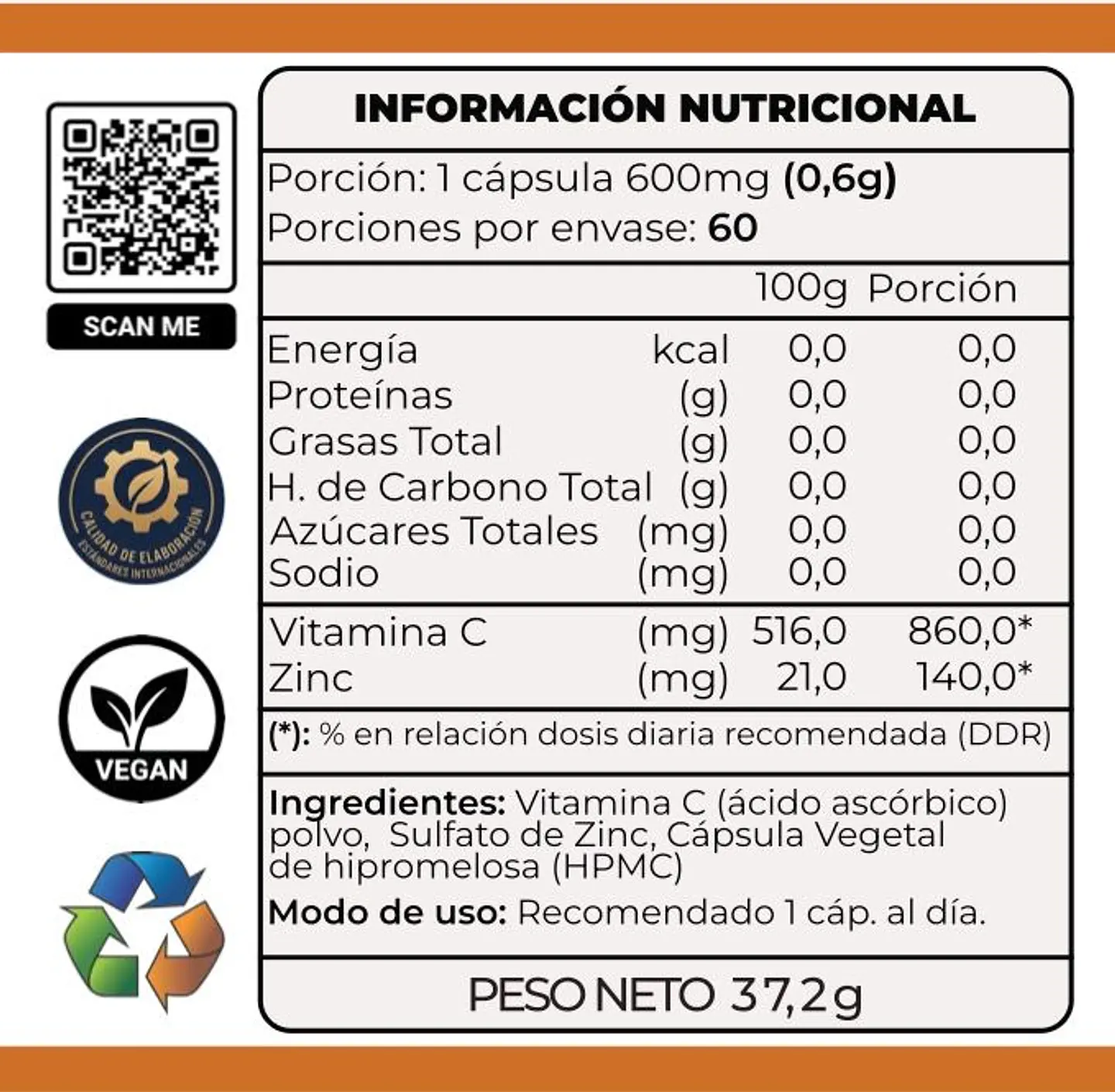 Vitamina C + Zinc 3