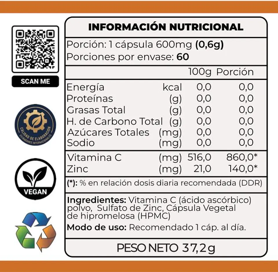 Vitamina C + Zinc 3