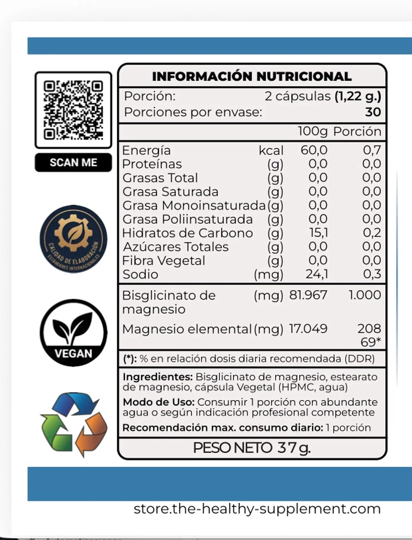 Magnesio Bisglicinato 3