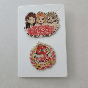 [Aqours] Segundo año - Set de pines metálicos [Love Live Sunshine]