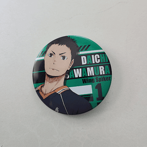 [Karasuno] Sawamura Daichi - Chapita metálica [Haikyuu]