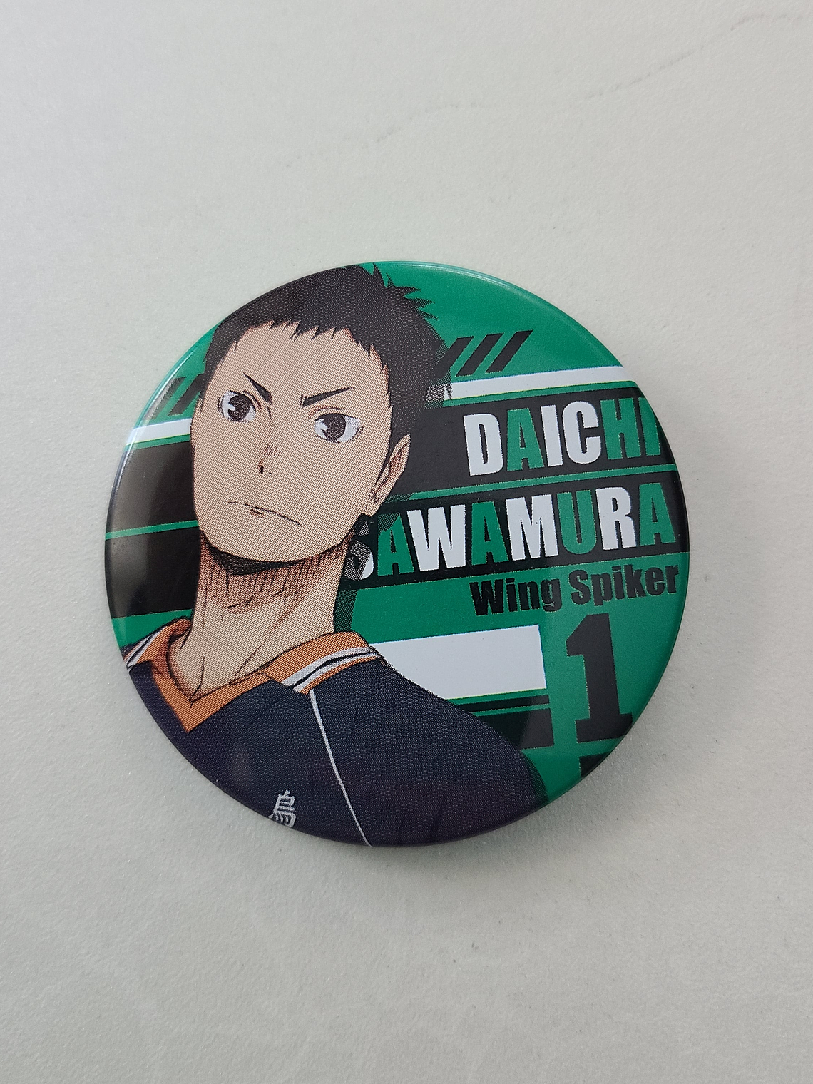 [Karasuno] Sawamura Daichi - Chapita metálica [Haikyuu] 1