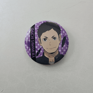 [Karasuno] Sawamura Daichi - Chapita metálica [Haikyuu]