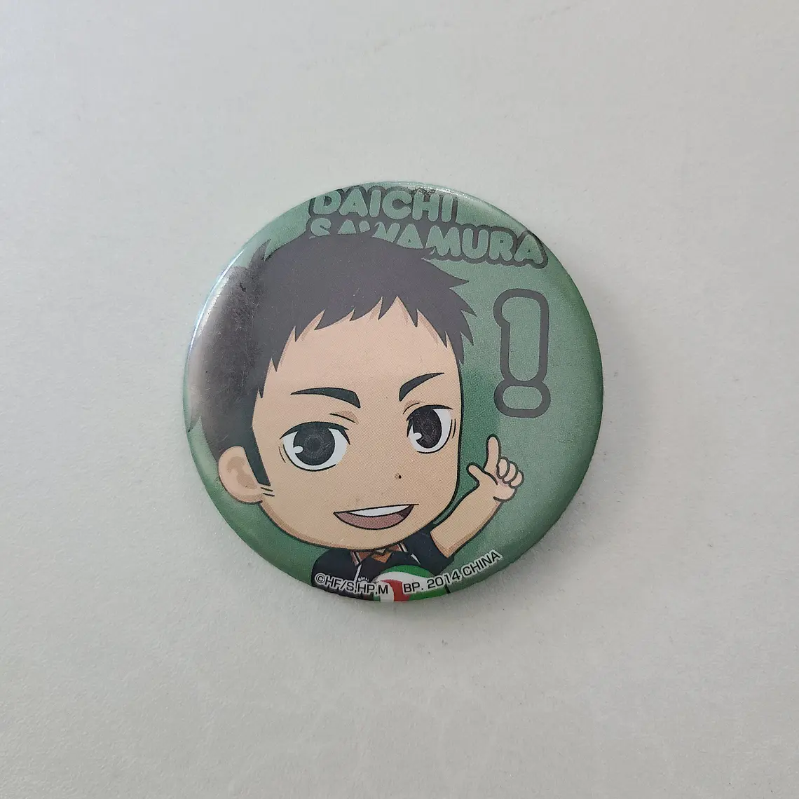 [Karasuno] Sawamura Daichi - Chapita metálica [Haikyuu] 1