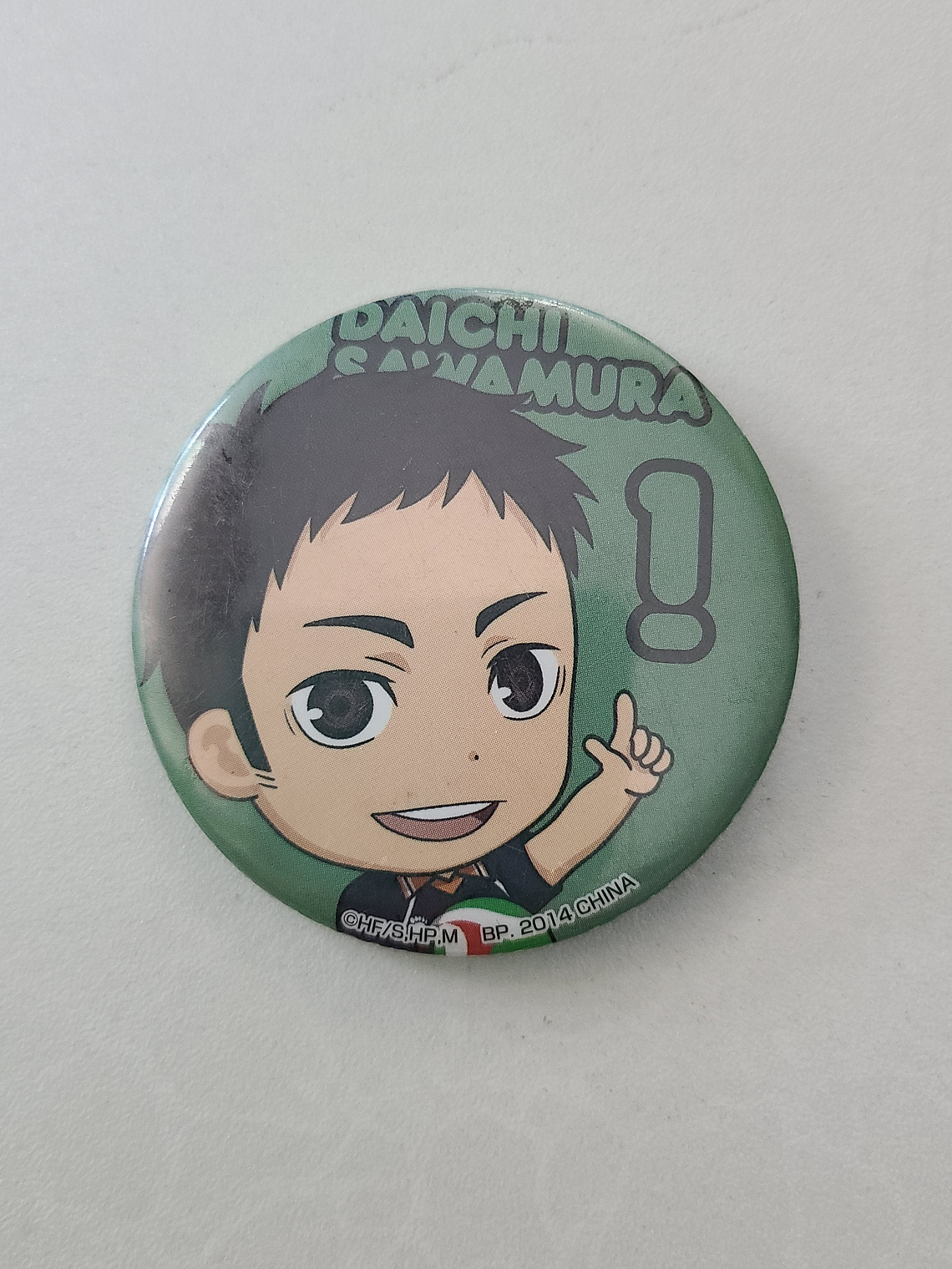 [Karasuno] Sawamura Daichi - Chapita metálica [Haikyuu] 1
