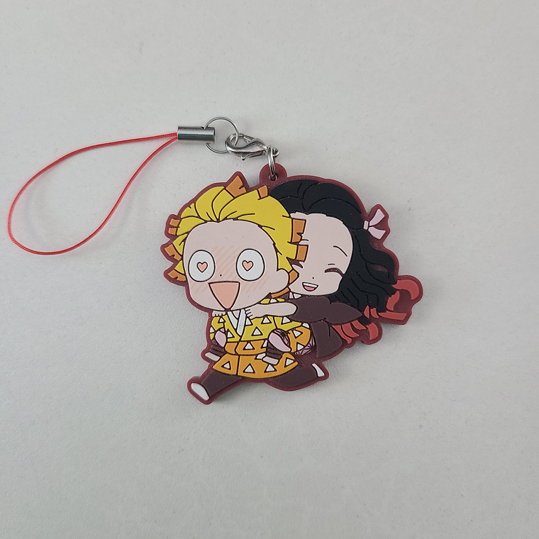 Agatsuma Zenitsu & Kamado Nezuko - Strap de goma [Kimetsu no Yaiba] 1