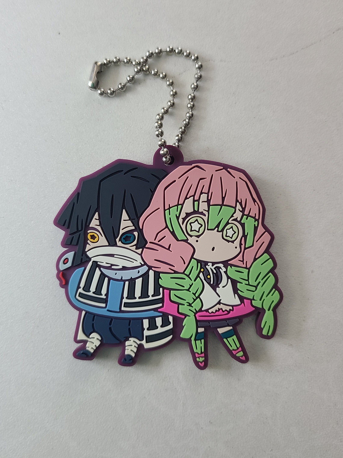 Kanroji Mitsuri & Iguro Obanai - Ballchain de goma Banchoukou [Kimetsu no Yaiba] 1