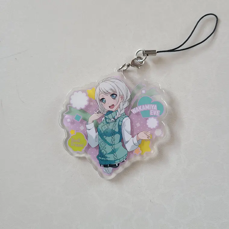 [Pastel Palettes] Eve Wakamiya - Strap acrílico [Bang Dream] 1