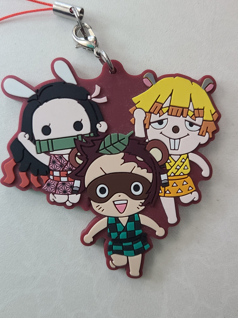 Kamado Tanjiro & Nezuko & Zenitsu - Strap de goma [Kimetsu no Yaiba] 1