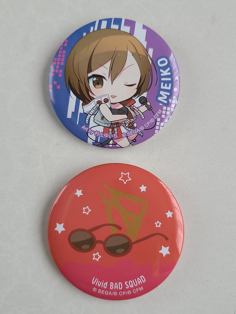 [Vivid BAD SQUAD] MEIKO - Set de Chapitas [Project Sekai] 1