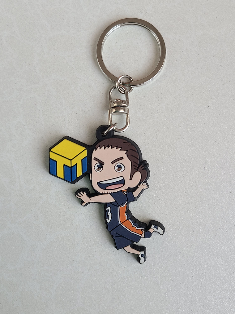 [Karasuno] Azumane Asahi - Llavero de goma [Haikyuu] 1