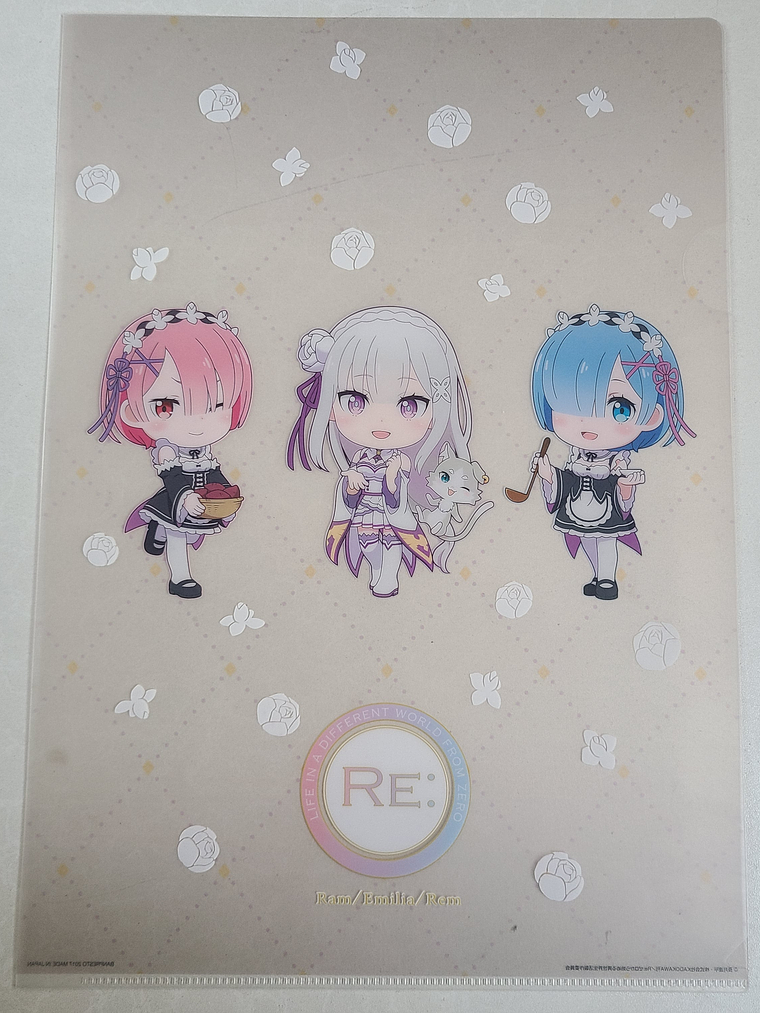 Rem, Ram y Emilia - Carpeta single [Re Zero] 1