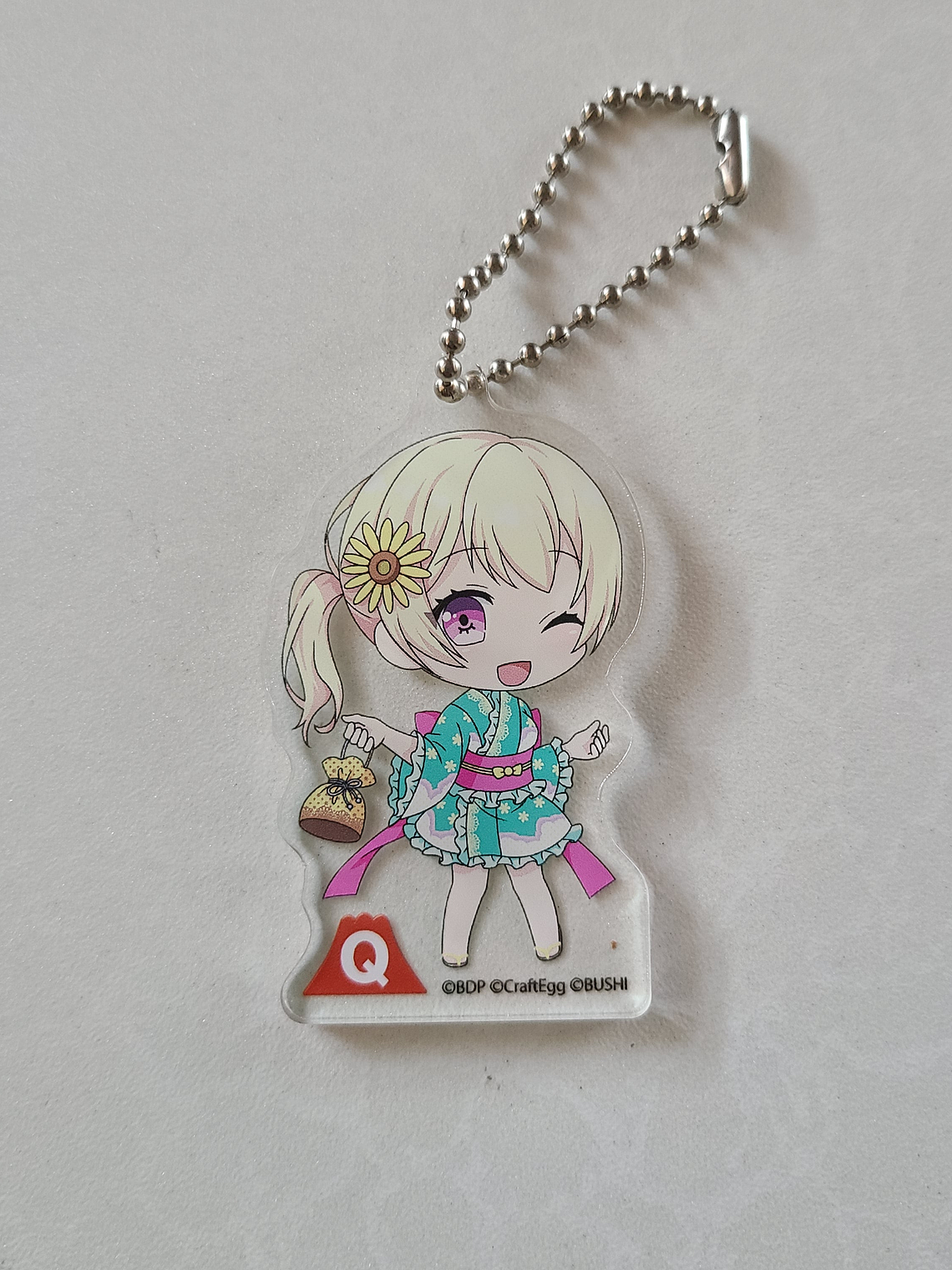 [Pastel Palettes] Chisato Shirasagi - Ballchain acrílico Fuji-Q [Bang Dream] 1