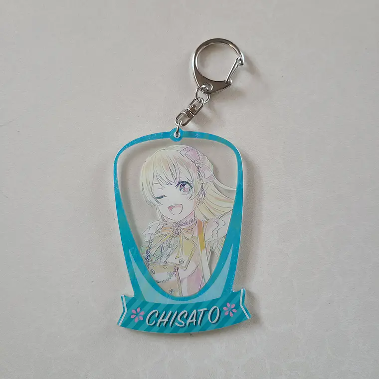 [Pastel Palettes] Chisato Shirasagi - Llavero acrílico Ani-Art [Bang Dream] 1