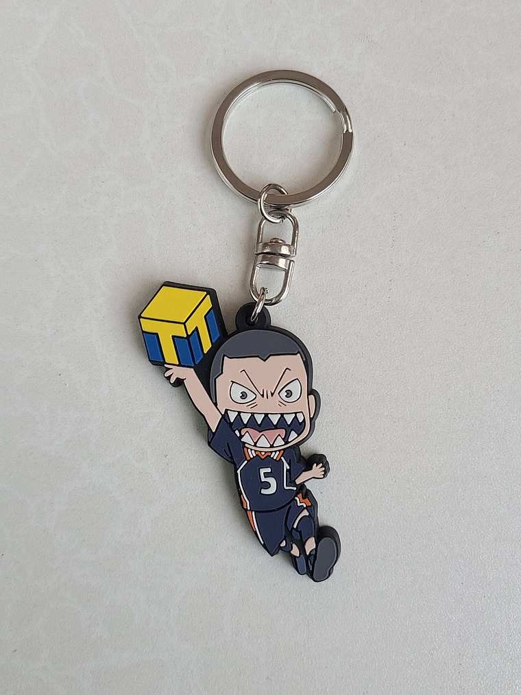 [Karasuno] Tanaka Ryunosuke - Llavero de goma [Haikyuu] 1