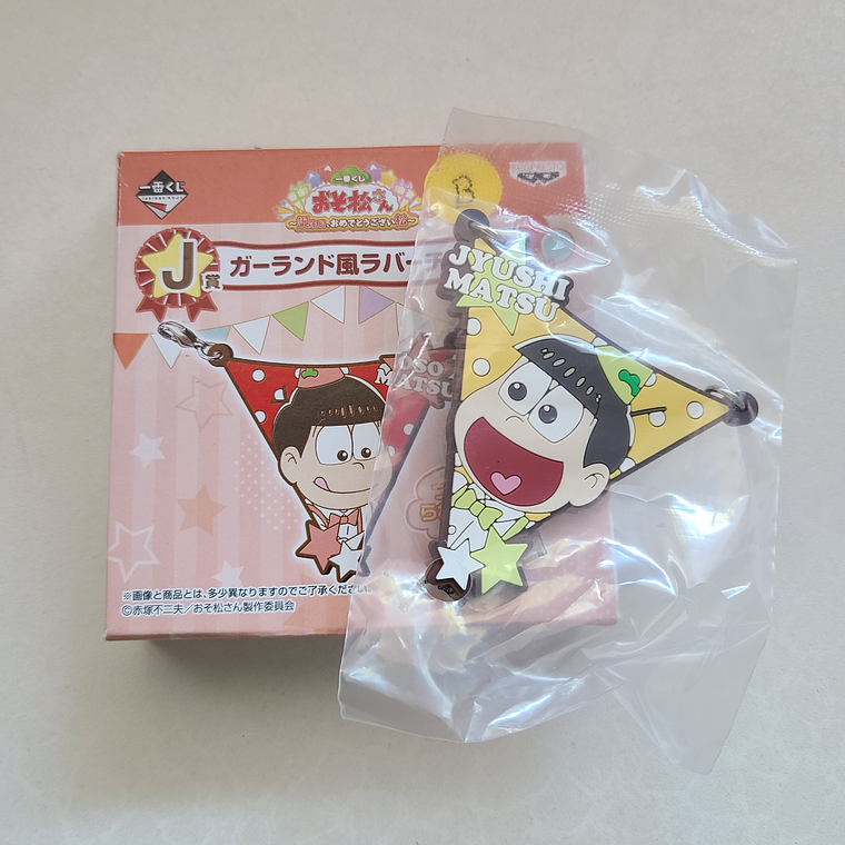 Jyushimatsu Matsuno - Colgante de goma Birthday Flag [Osomatsu-san] 1
