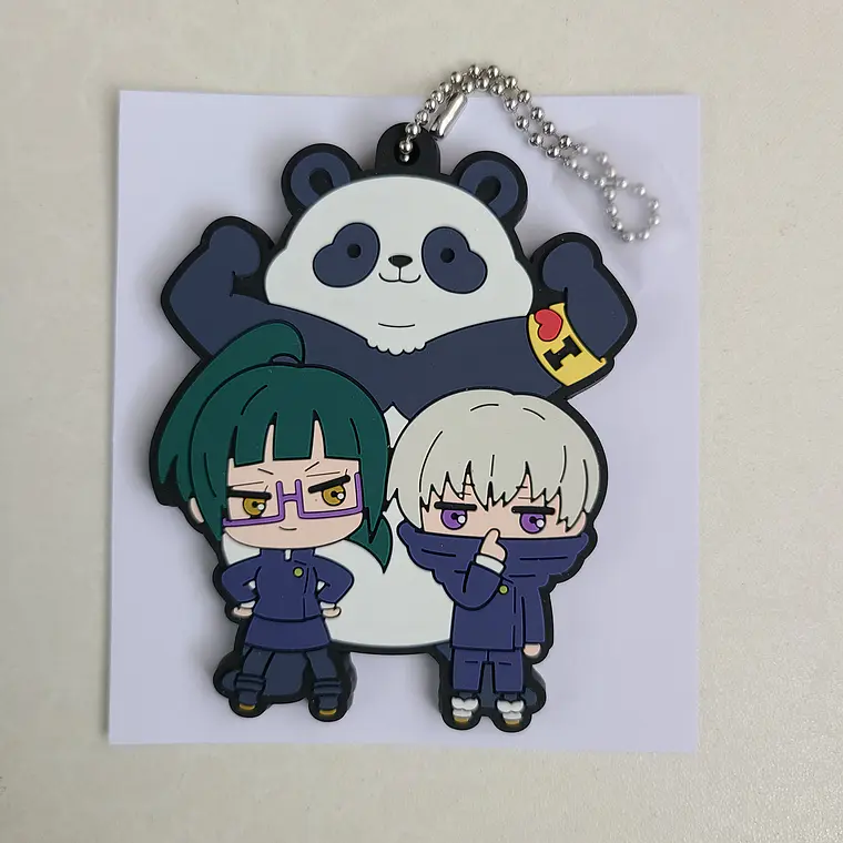 Maki Zenin & Toge Inumaki & Panda - Ballchain de goma [Jujutsu Kaisen] 1