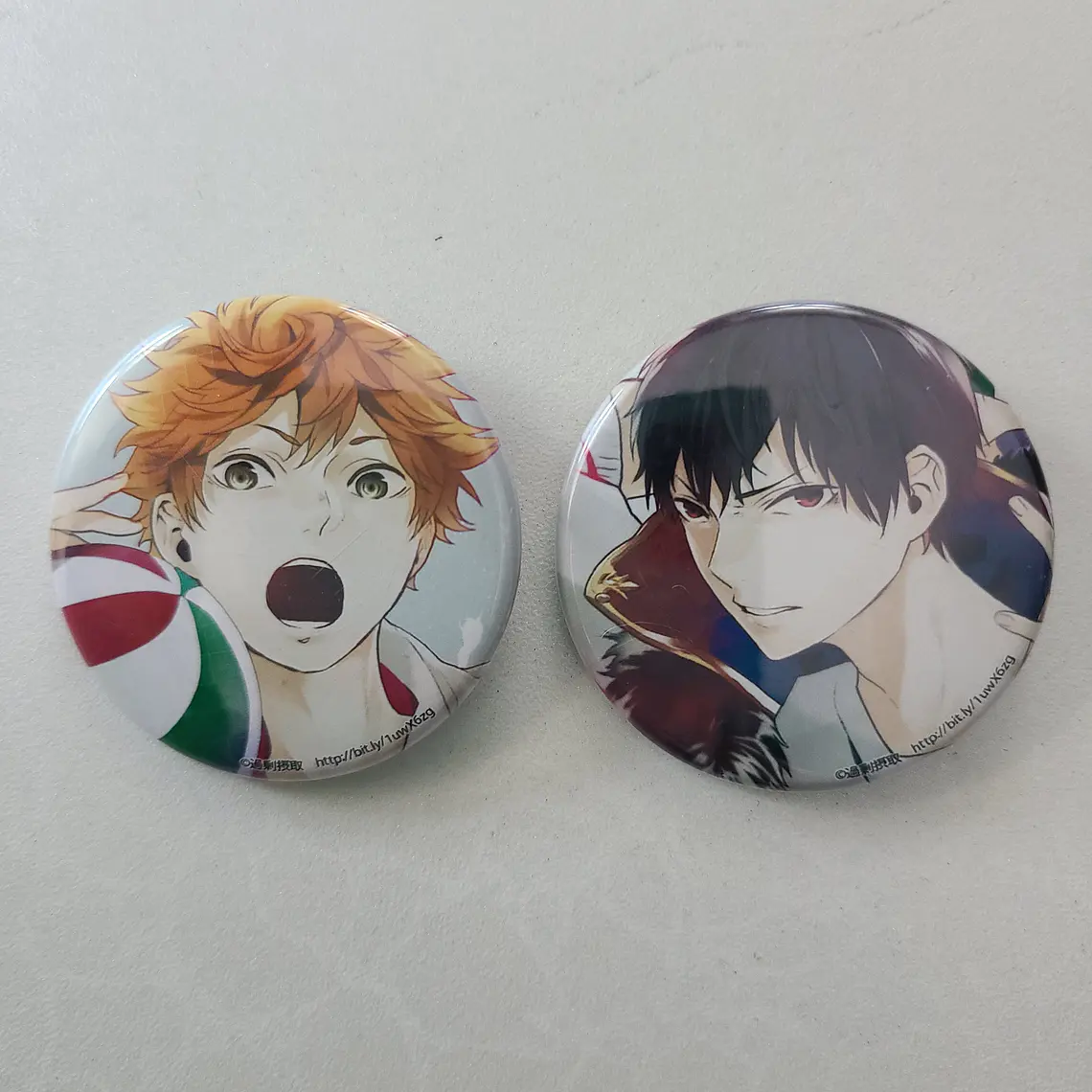 [Karasuno] Set de chapitas Hinata & Kageyama [Haikyuu] 1