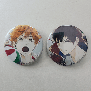 [Karasuno] Set de chapitas Hinata & Kageyama [Haikyuu]
