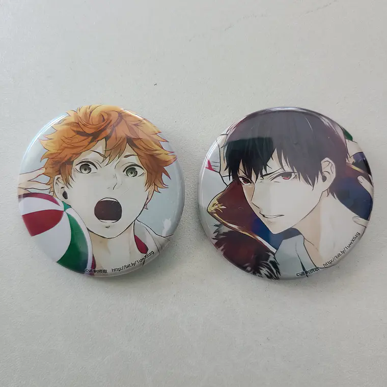 [Karasuno] Set de chapitas Hinata & Kageyama [Haikyuu] 1