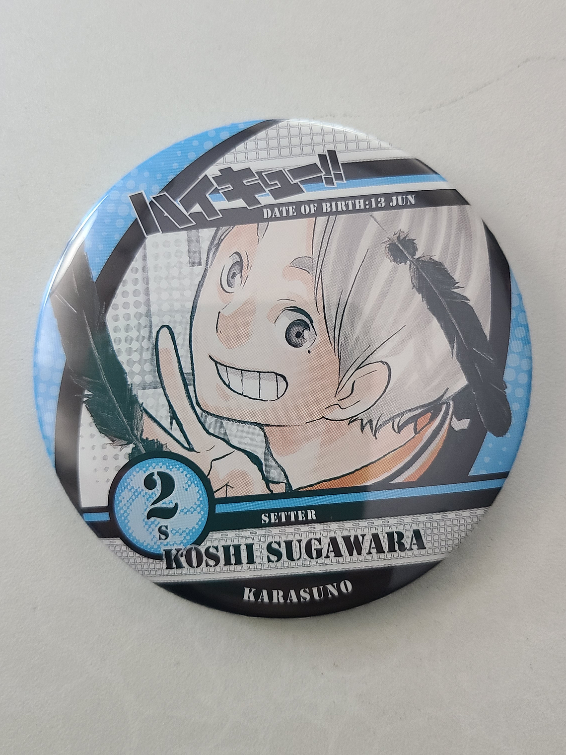 [Karasuno] Sugawara Koshi - Chapita metálica [Haikyuu] 1