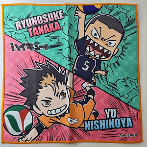 [Karasuno] Tanaka & Nishinoya - Toallita de microfibra [Haikyuu]