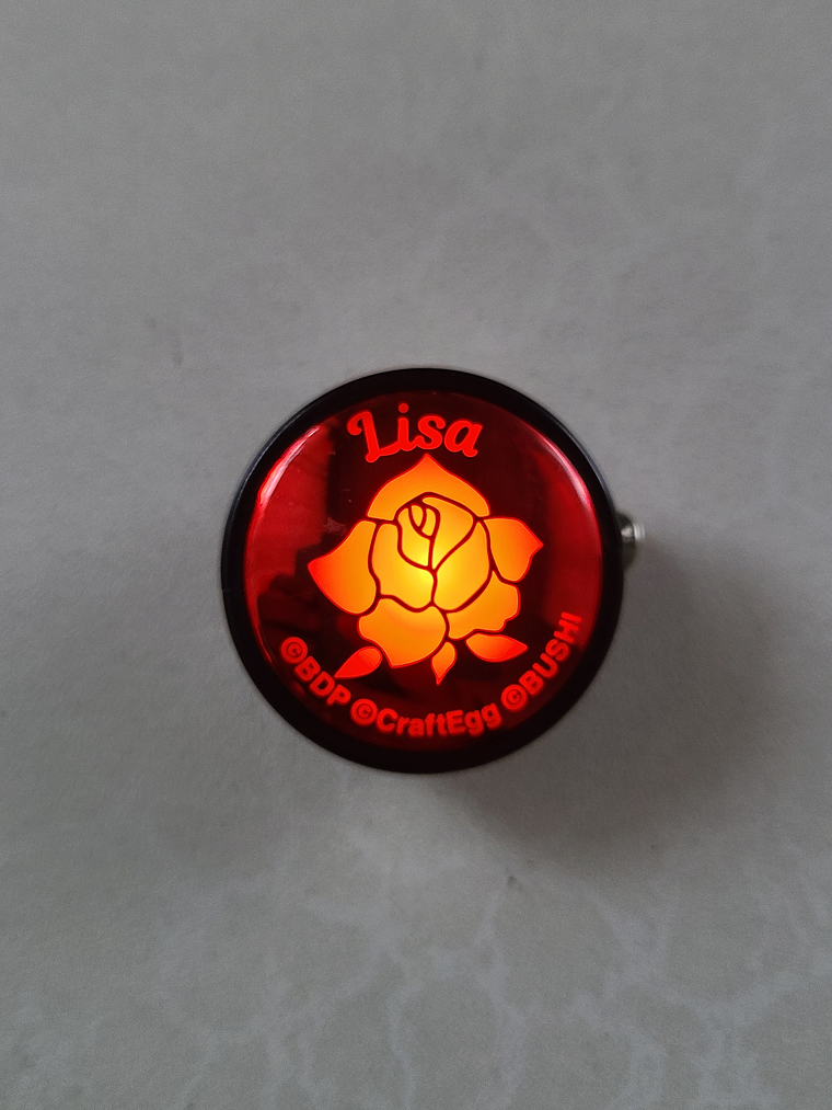 [Roselia] Lisa Imai - Pin luminoso [Bang Dream] 1