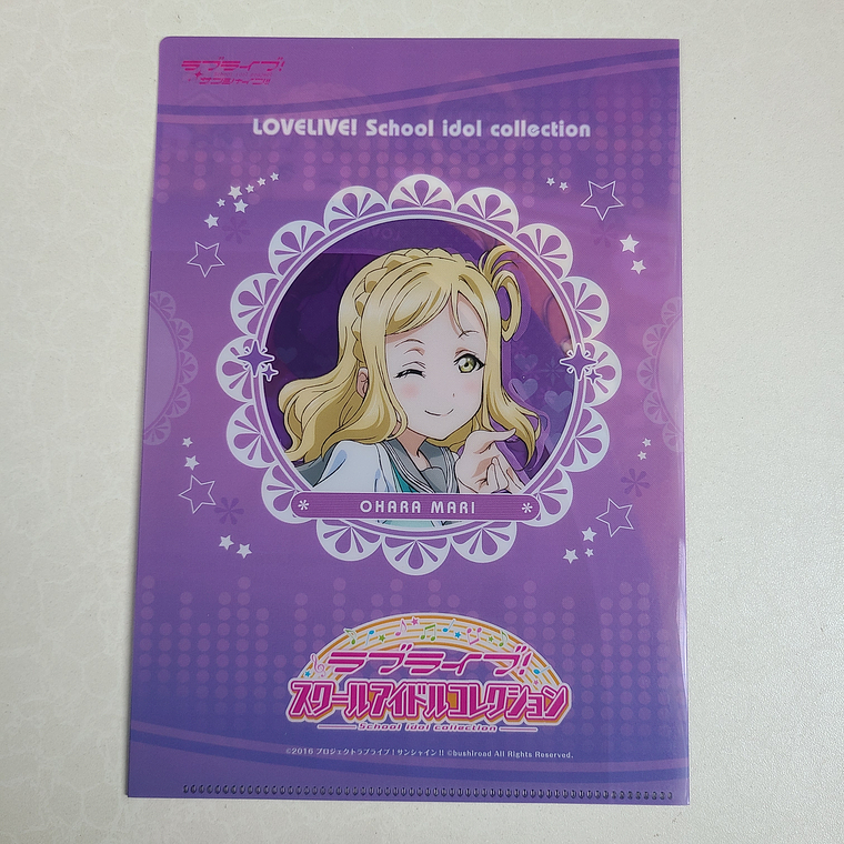 [Aqours] Mini carpeta Mari Ohara [Love Live Sunshine] 2