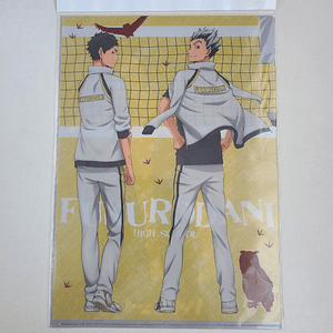 [Fukurodani] Bokuto & Akaashi - Carpeta de tres bolsillos [Haikyuu]