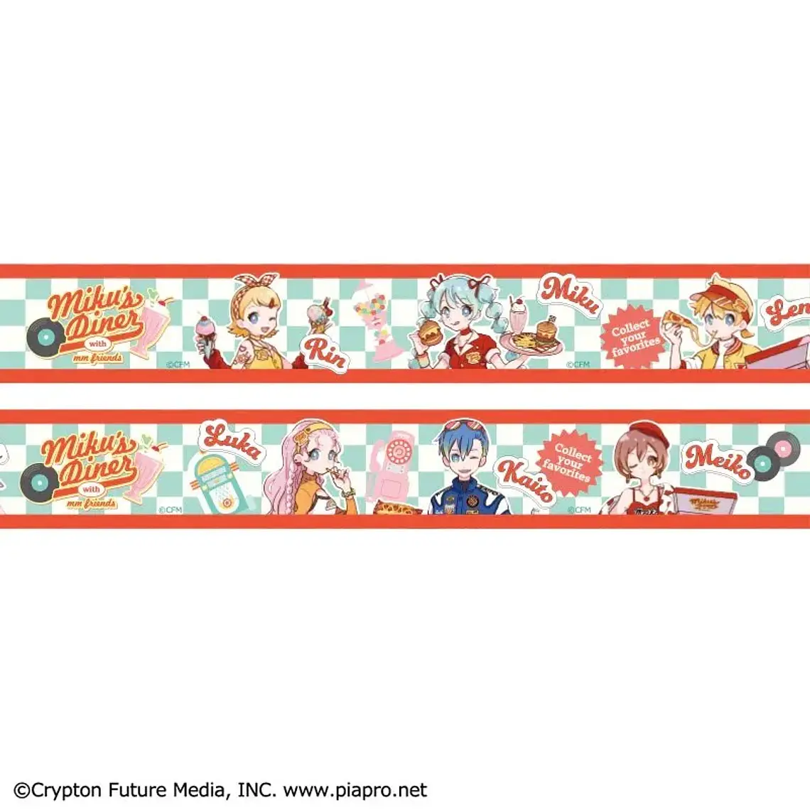 Hatsune Miku (Miku's Dinner) - Washi tape [VOCALOID] 3