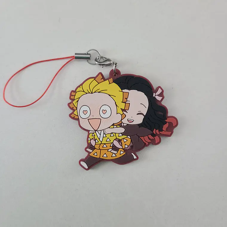 Agatsuma Zenitsu & Kamado Nezuko - Ballchain de goma [Kimetsu no Yaiba] 1